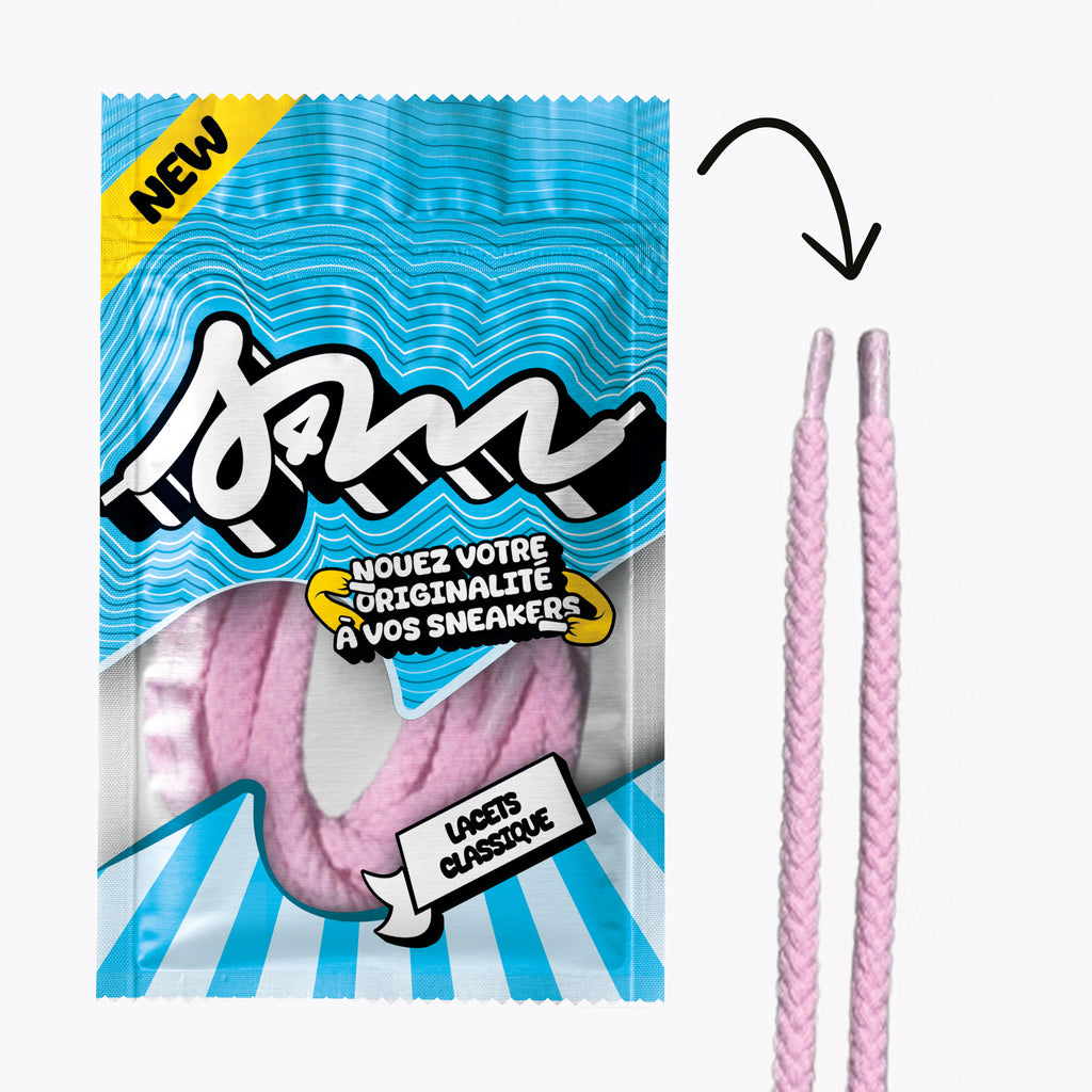 LACETS CORDE ROSE