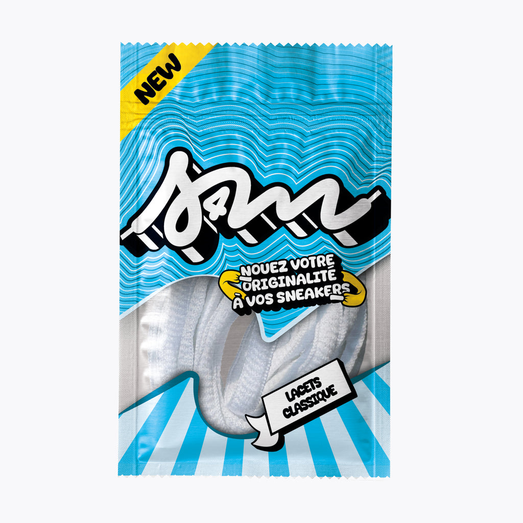 LACETS CLASSIC ROND BLANC