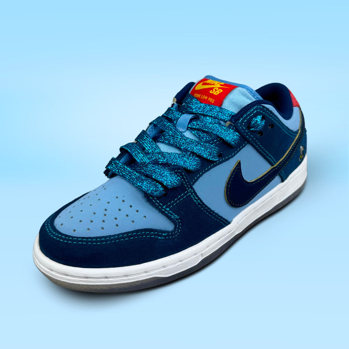 LACETS PAILLETTÉ BLEU CLAIRE