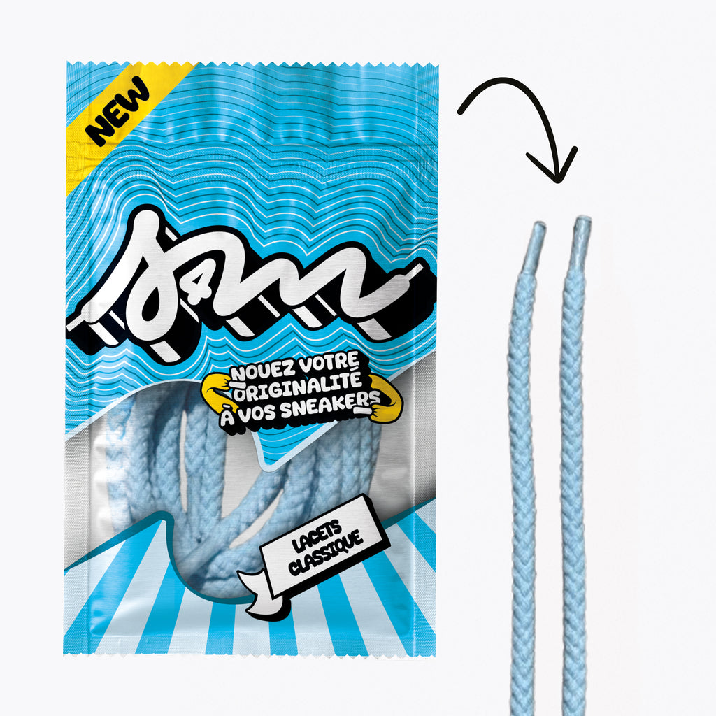 LACETS CORDE BLEU