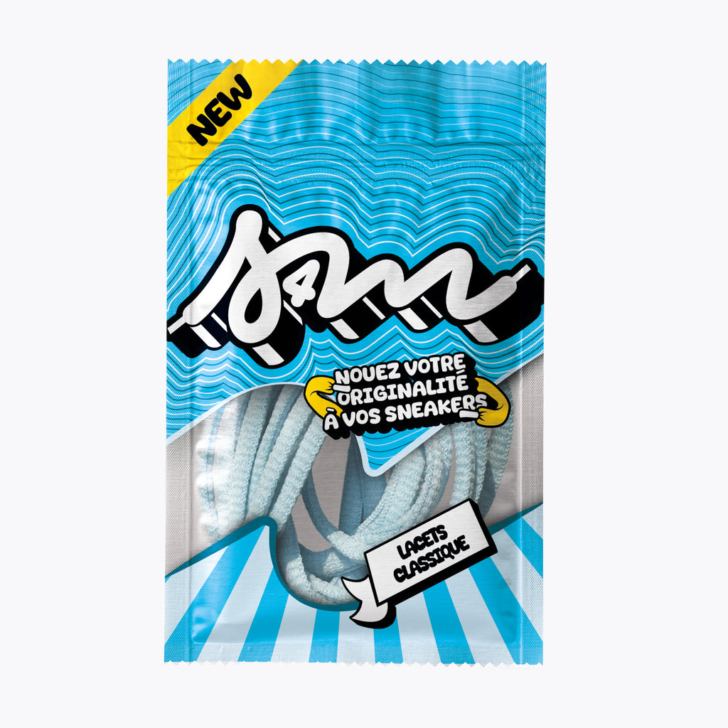 LACETS CLASSIC ROND BLEU CIEL