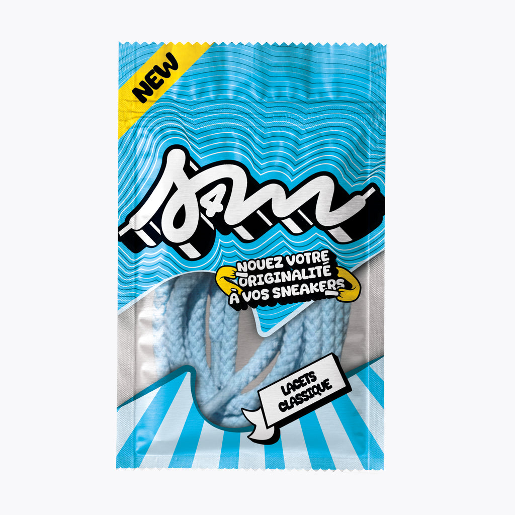 LACETS CORDE BLEU