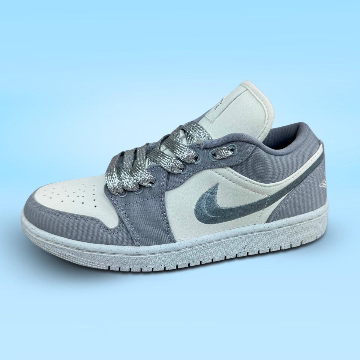 LACETS PAILLETTÉ ARGENTÉ