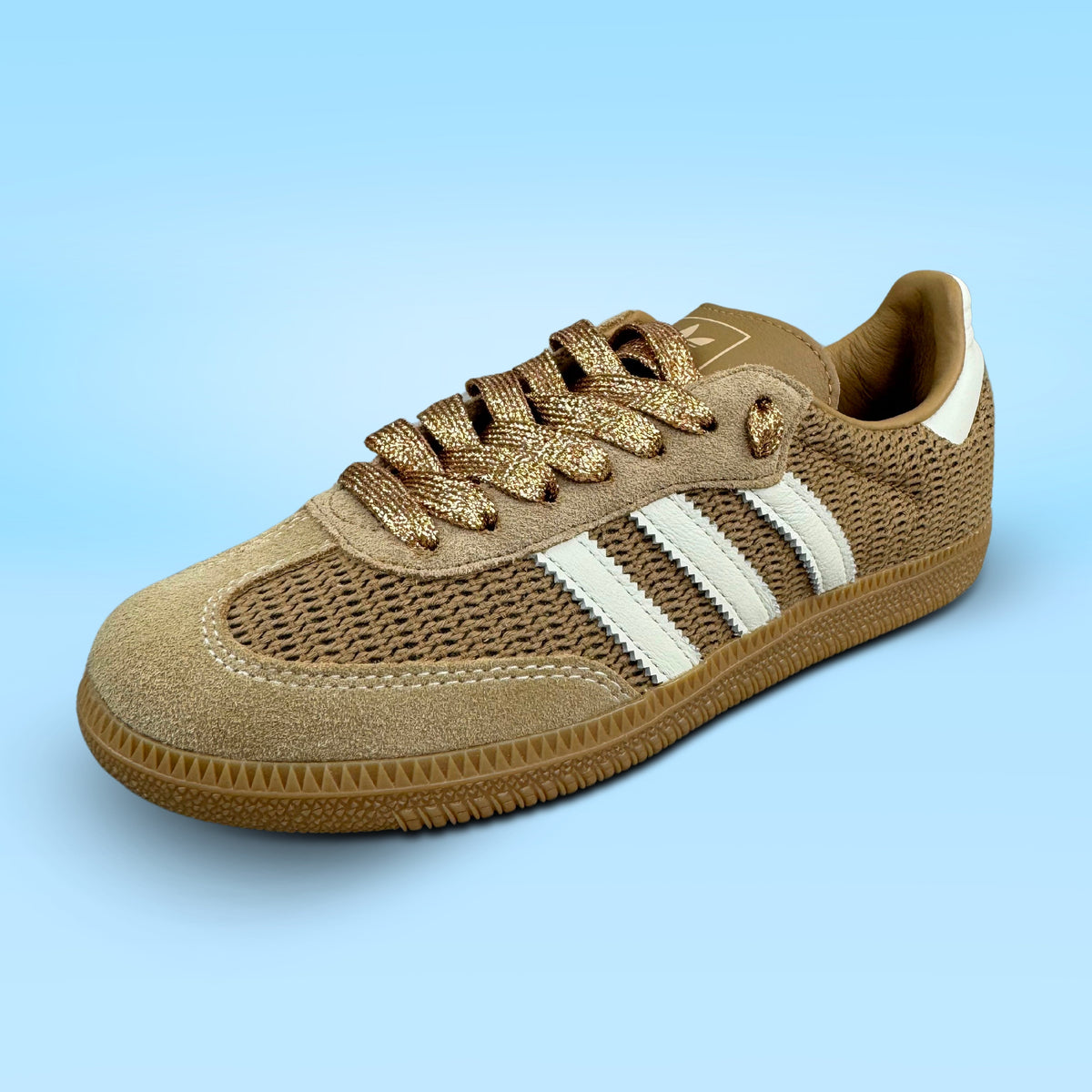 LACETS PAILLETTÉ OR ROSE