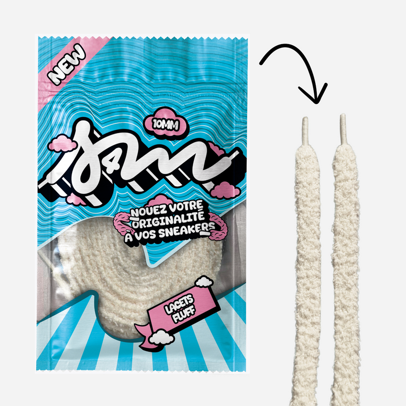 LACETS FLUFFY SLIM BEIGE