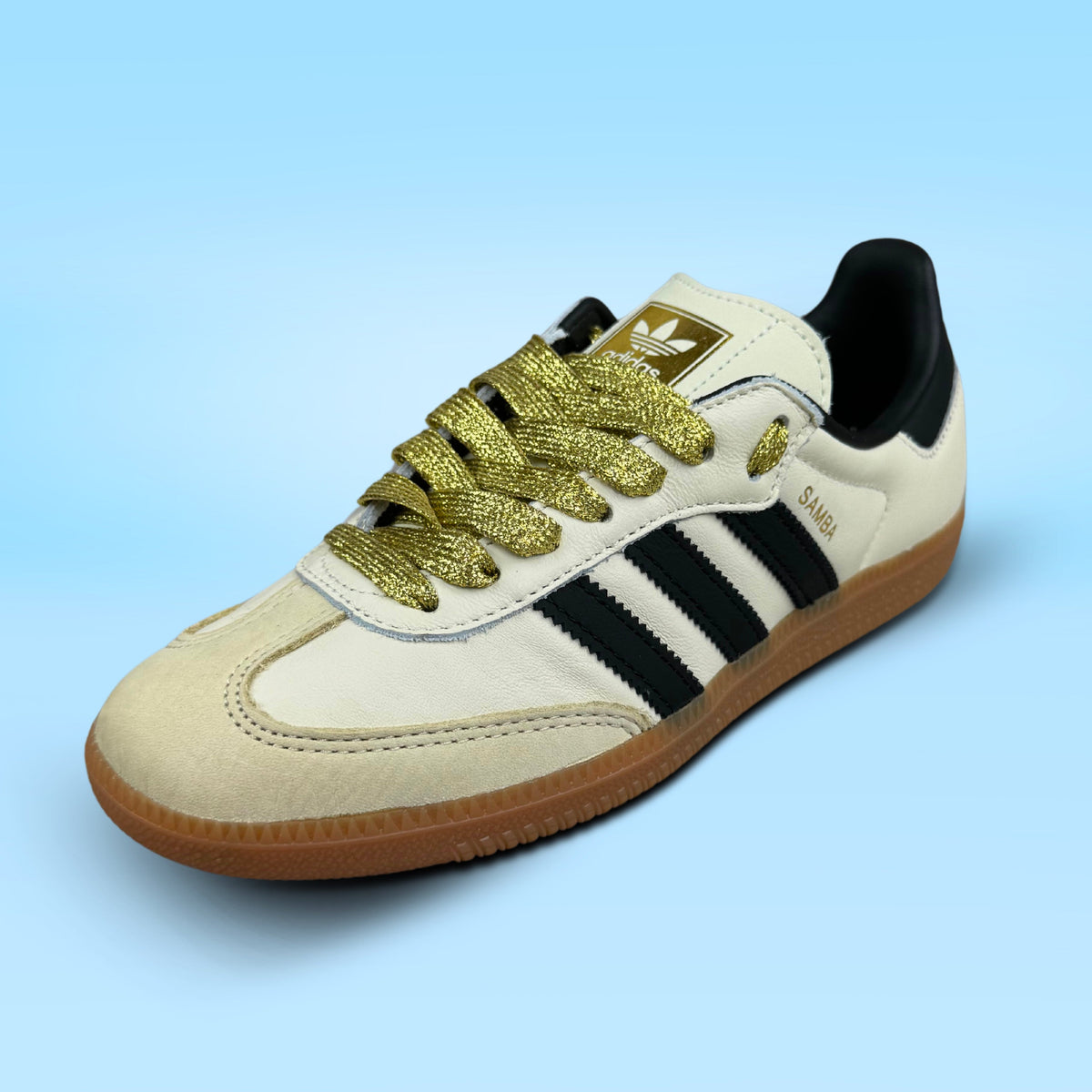 LACETS PAILLETTÉ OR