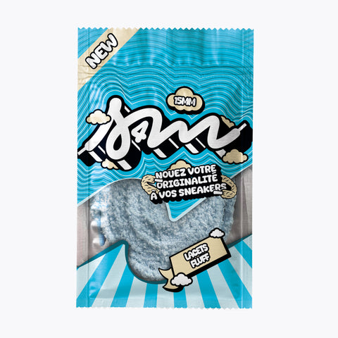 FLUFFY 15MM BLEU
