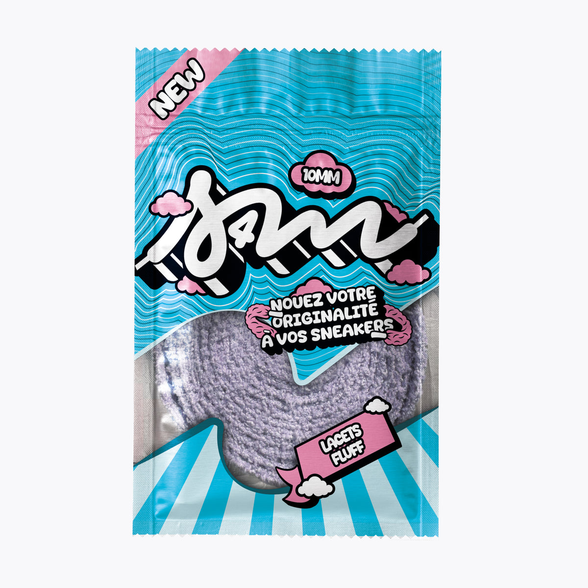 LACETS FLUFFY SLIM VIOLET