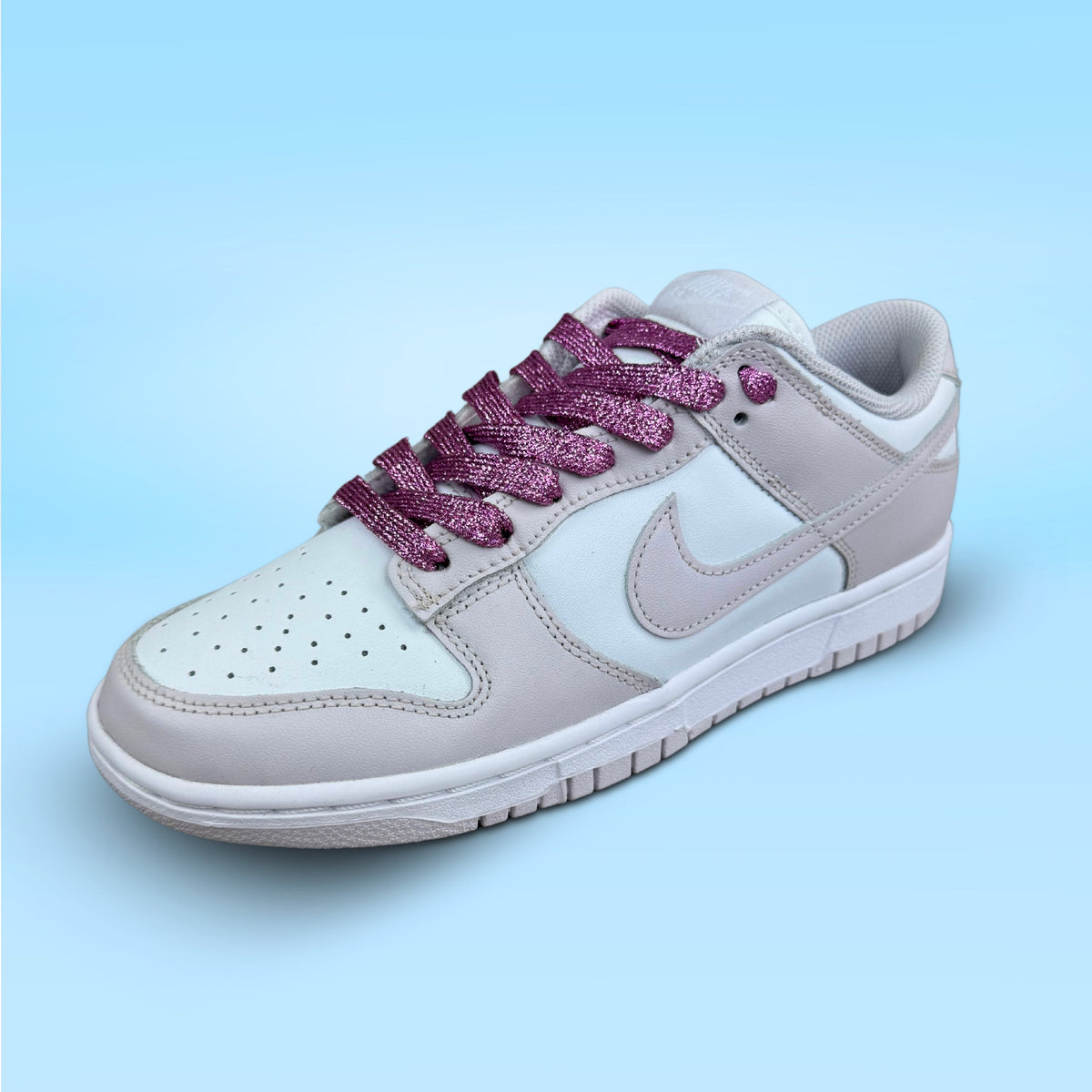 LACETS PAILLETTÉ ROSE