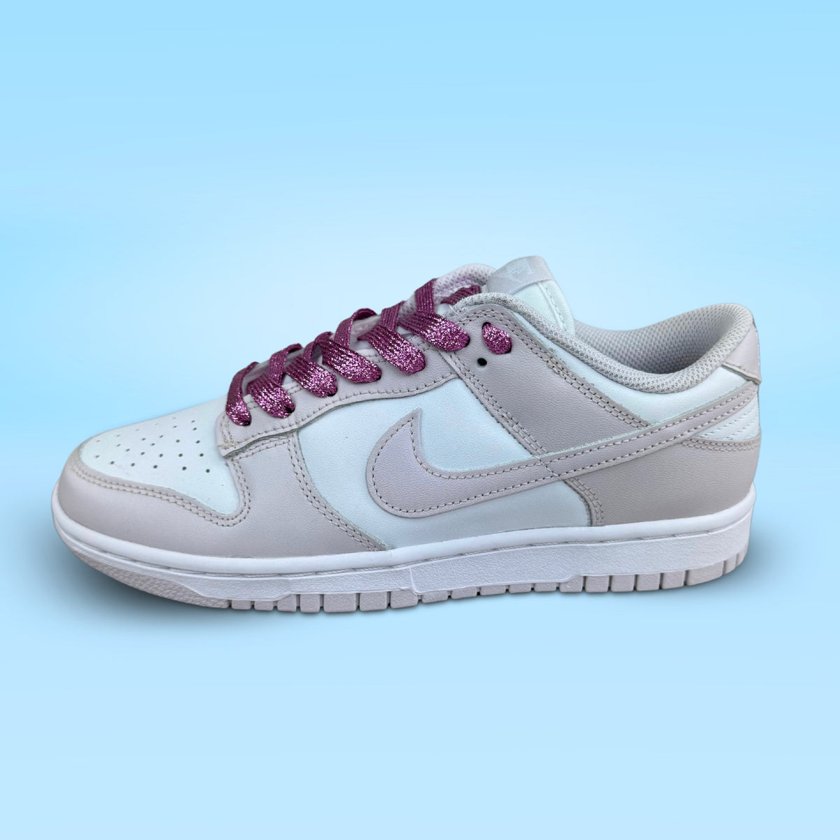 LACETS PAILLETTÉ ROSE