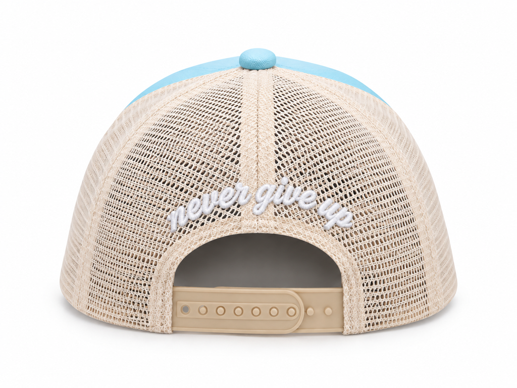 Casquette Never Give Up – Bleu