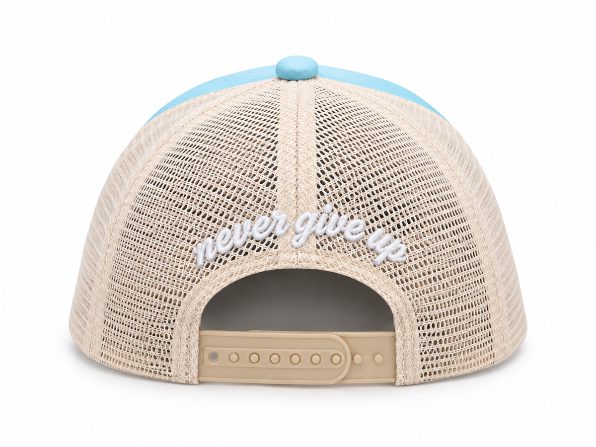 Casquette Never Give Up – Bleu