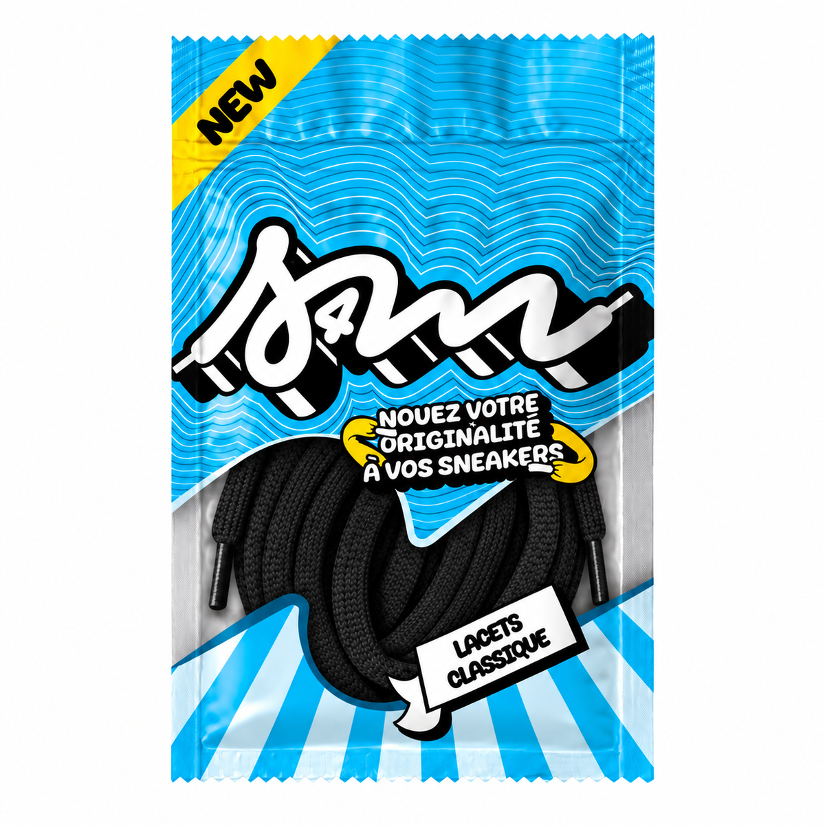 LACETS CLASSIC ROND NOIR