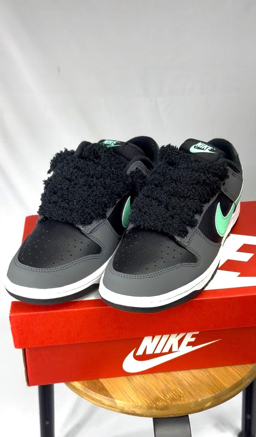 LACETS FLUFFY LARGE NOIR