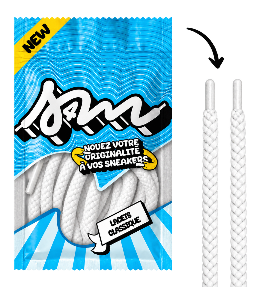 LACETS CORDE BLANC